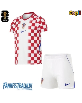 Croația Echipament de Fotbal Replică Mondial 2026 Copii Acasa (+ Șorturi)